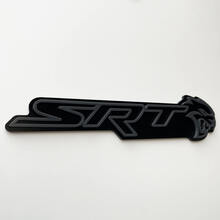 SRT 3D-badge zwart versus grijs spatbordbadges embleem
 2