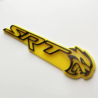 SRT 3D-badge geel versus zwart spatbordbadges embleem
 1