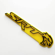 SRT 3D-badge geel versus zwart spatbordbadges embleem
 2