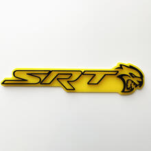 SRT 3D-badge geel versus zwart spatbordbadges embleem
 5