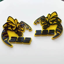 Hornet Bee 392 3D-badge geel versus zwart spatbordbadges embleem
 2