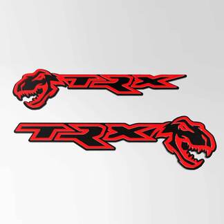 TRX 3D-badge zwart versus rood spatbordbadge-embleem
 1