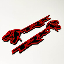 TRX 3D-badge zwart versus rood spatbordbadge-embleem 2
 5