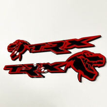 TRX 3D-badge zwart versus rood spatbordbadge-embleem 2
 6