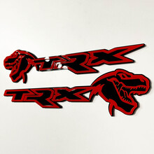 TRX 3D-badge zwart versus rood spatbordbadge-embleem 2
 7