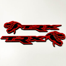 TRX 3D-badge zwart versus rood spatbordbadge-embleem 2
 8