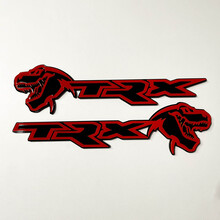 TRX 3D-badge zwart versus rood spatbordbadge-embleem 2
 9