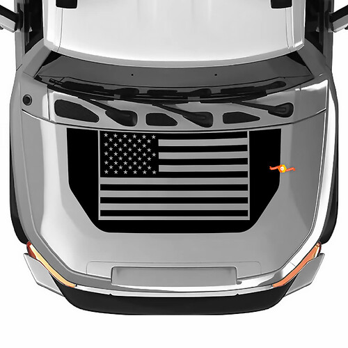 Hood Blackout sticker – Amerikaanse vlag vinyl sticker voor Toyota FJ Cruiser

