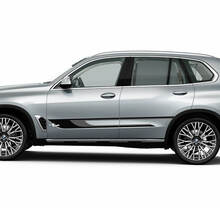 Aangepaste zijstreepstickerstickerset voor BMW X5 G05 - vinylafbeeldingen in twee kleuren
 2