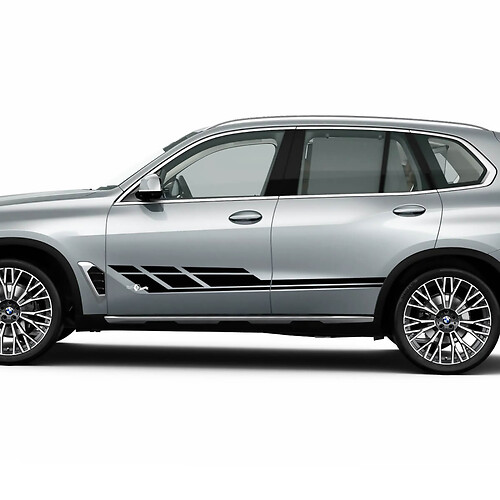 Stickerset met strobe-zijstreepstickers voor BMW X5 G05 – aangepaste vinylafbeeldingen

