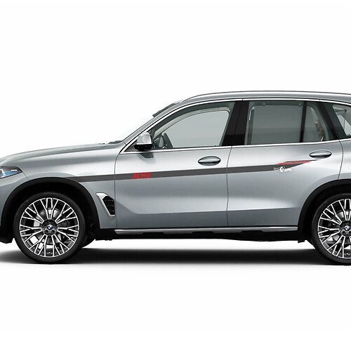 Accent X5 logo zijstreep sticker stickerkit voor BMW X5 G05 – aangepaste vinylafbeeldingen
