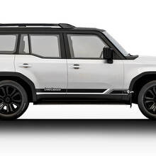 Vintage stijl deursidestrepen vinyl decal kit voor Toyota Land Cruiser 2024_2