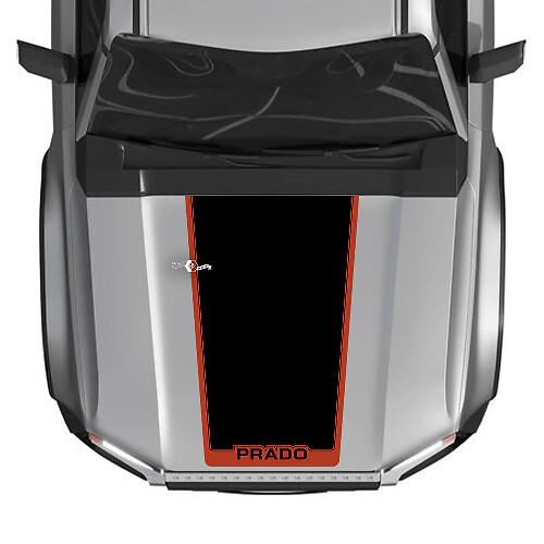 2024 Toyota Land Cruiser Prado Hood Decals Vinyl Grafische Decals 2 kleuren
