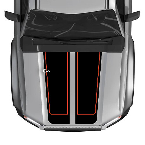 Kap voor 2024 Toyota Land Cruiser Prado stickers Vinyl grafische stickers 2 kleuren
