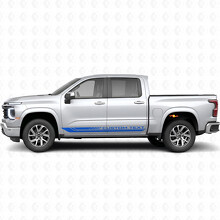 Aangepaste tekstframe deur- en dorpelvinylstrepen voor Chevrolet Silverado 1500 Next Generation 2027_5
