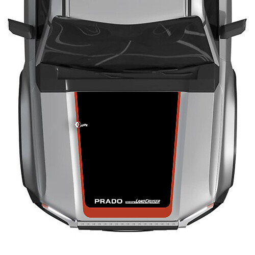 2024 Toyota Land Cruiser Prado Hood Decals Vinyl Grafische Decals Grote 3 kleuren
