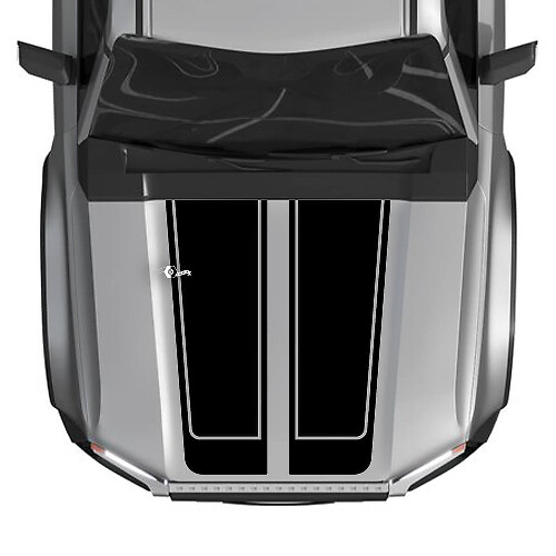 Hood Split Vinyl Stickers kit voor 2024 Toyota Land Cruiser Prado