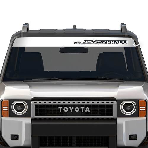 Voorruit banner Toyota Land Cruiser Prado voor 2024 en elk jaar streep vernietigd stickers stickers vinyl grafische stickers stickers
