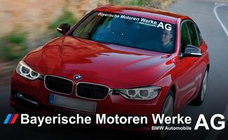 Volledige naam BMW AG Bayerische Motoren Werke AG M3 M5 E34 E36 E39 E46 E60 E70 E90 Voorruit sticker sticker logo
