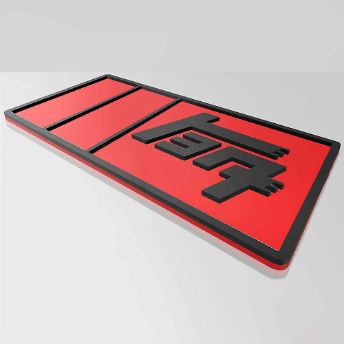 TEQ 3D Spatschermbadge Embleem voor Toyota Voertuigen