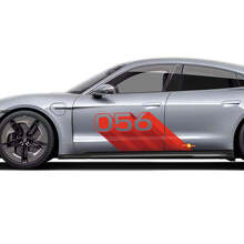 Number 9 Zijdeur Vinyl Decal Set voor Porsche Taycan_4