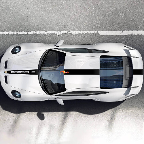 Racing Style Top Side Strepen Decal Kit voor Porsche 911 GT3