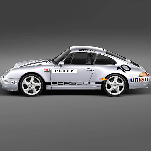 1974 Porsche 911 Racing Sticker Decal Set - Klassieke vinylafbeeldingen voor restauratie en aanpassing 2
