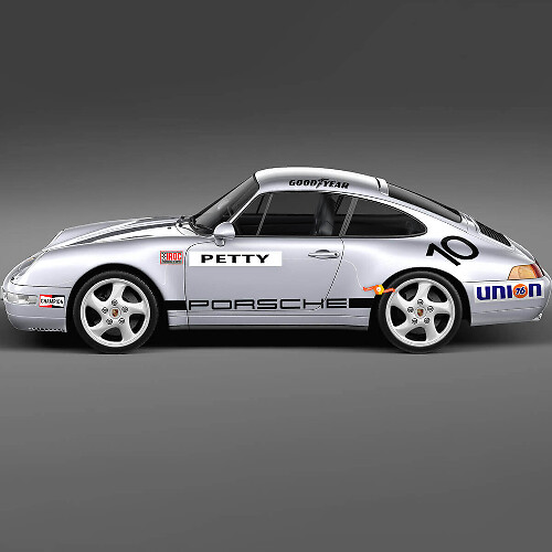 1974 Porsche 911 Racing Sticker Decal Set - Klassieke vinylafbeeldingen voor restauratie en aanpassing 2
