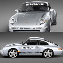 1974 Porsche 911 Racing Sticker Decal Set - Klassieke vinylafbeeldingen voor restauratie en aanpassing 3
 2