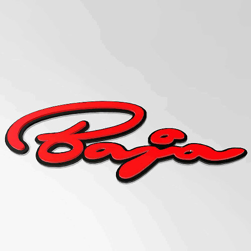 Baja Script 3D Spatbordembleem voor Musclecar truck