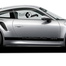 Geëtiketteerde Zijkant Strepen Vinyl Decal Kit voor Porsche 911_2