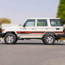 Retro zijstrepen sticker graphics decal kit 2 voor Toyota Land Cruiser GRJ76 2