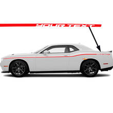 Aangepaste Dunne Zijstrepen Vinyl Decal Kit voor Dodge Challenger SXT 2015-2024_3