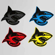 Shark Hellshark 3D-badge spatbordemblemen embleem 2 3