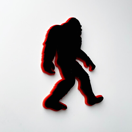 Bigfoot Sasquatch 3D Spatscherm Embleem