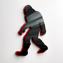 Bigfoot Sasquatch 3D Spatscherm Embleem_2