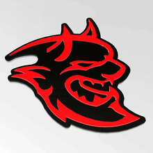 Dodge Demon 3D-embleem spatbord emblemen 3 2