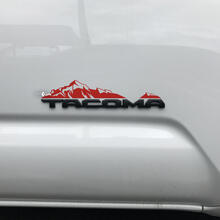 Toyota Tacoma bergen sticker over badge
 2