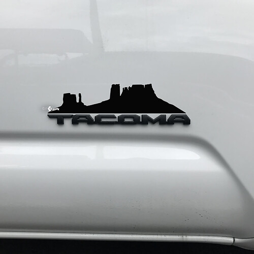 Toyota Tacoma Mountains Arizona Canyon sticker sticker over badge
 1