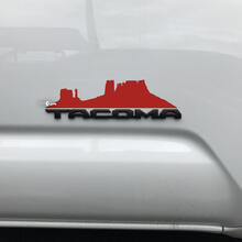 Toyota Tacoma Mountains Arizona Canyon sticker sticker over badge
 2