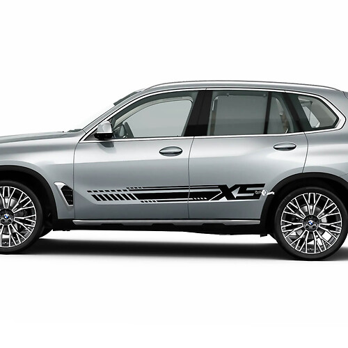 Kit met strobe-zijstreepstickers voor BMW X5 G05 – aangepaste vinylafbeeldingen 2
