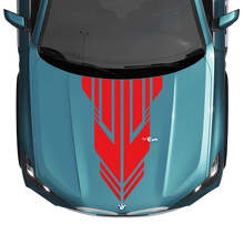 BMW X5 G05 Hood Custom Accent Stripe Decal Strobe - Vinyl Grafische Stickers
 3