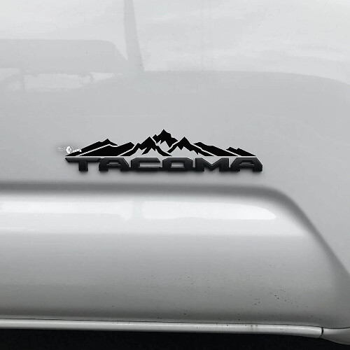 Mountains Over Badge Decal Sticker 2 Voor Toyota Tacoma