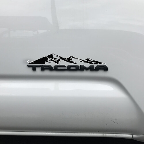 Toyota Tacoma bergen sticker sticker over badge Tacoma 2
 1