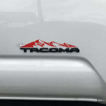 Mountain Range Over Badge Vinyl Decal voor Toyota Tacoma_2