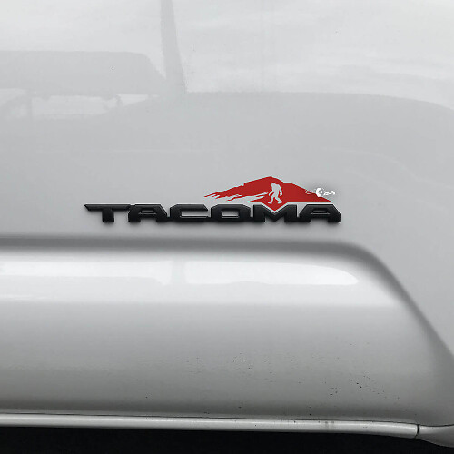 Mountain Bigfoot-badge overlay vinylsticker voor Toyota Tacoma
