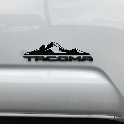 Toyota Tacoma bergen sticker sticker over badge Tacoma 3
