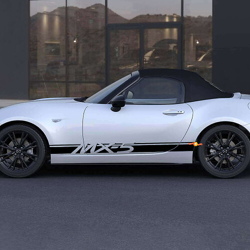 Merk Dubbele Strepen Zij Vinyl Decal Sticker voor Mazda MX-5 Miata