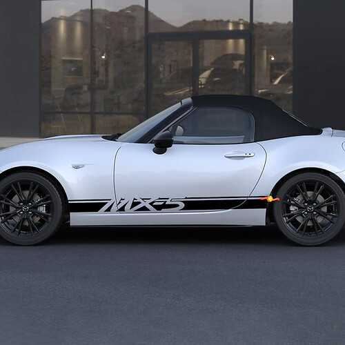 Mazda MX-5 Miata Side Stripe Decal Sticker - Aangepaste vinylsticker

