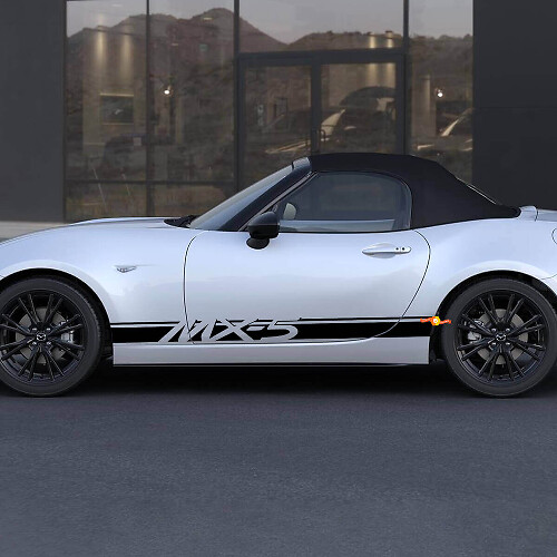 Mazda MX-5 Miata Side Stripe Decal Sticker - Aangepaste vinylsticker

